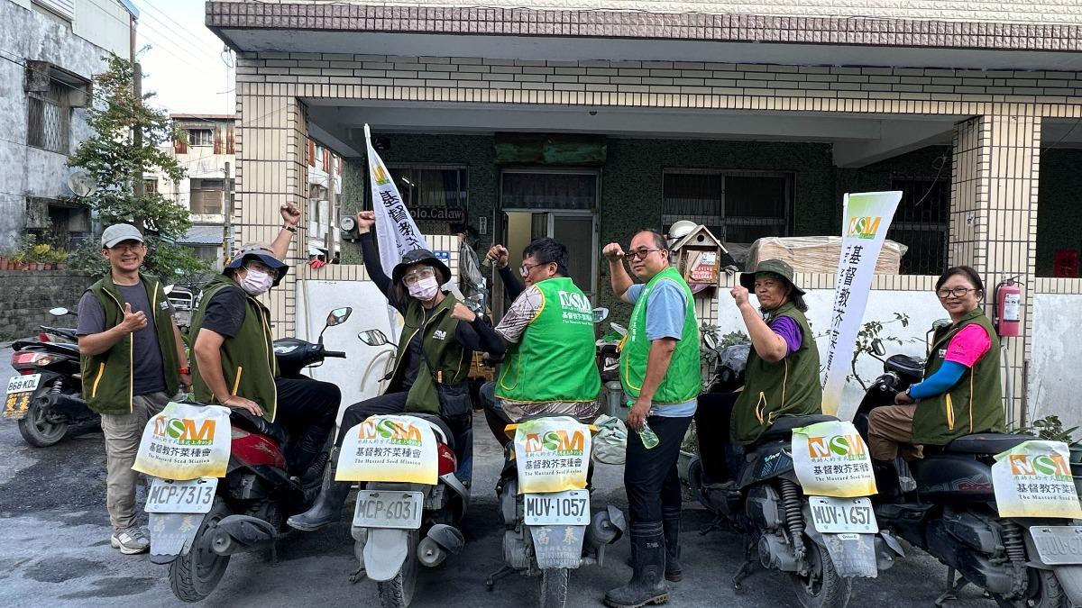 光復災後第九天!社福組織兵分二路賑災 「小蜜蜂戰隊」出動發餐