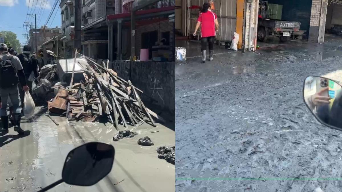 小蜜蜂戰隊騎車發放便當與物資至住家。(圖/基督教芥菜種會提供)