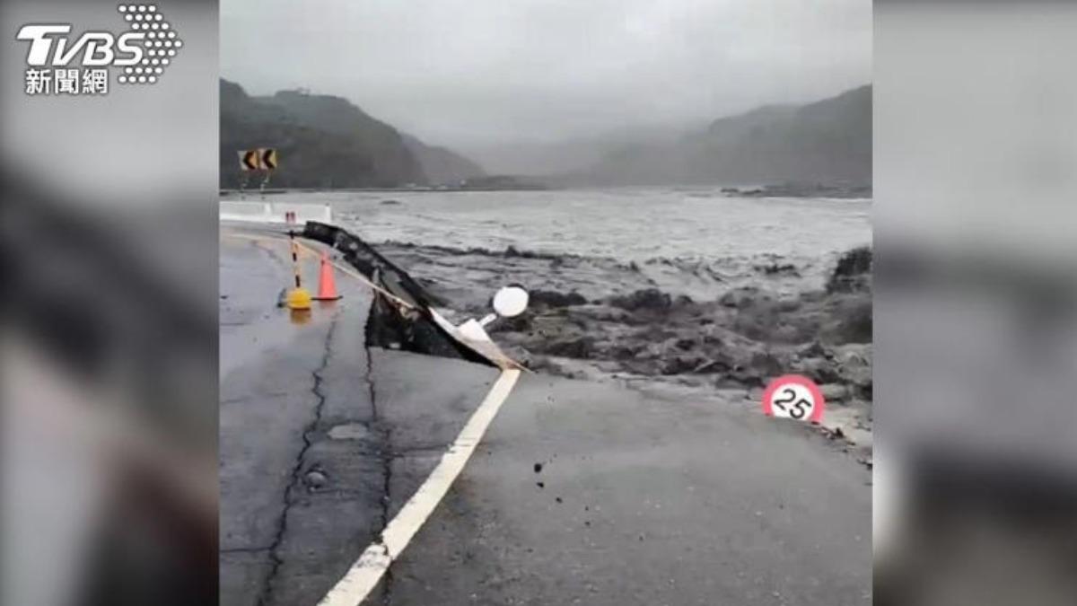 樺加沙颱風影響,花東等地區造成豪雨。(圖/TVBS)