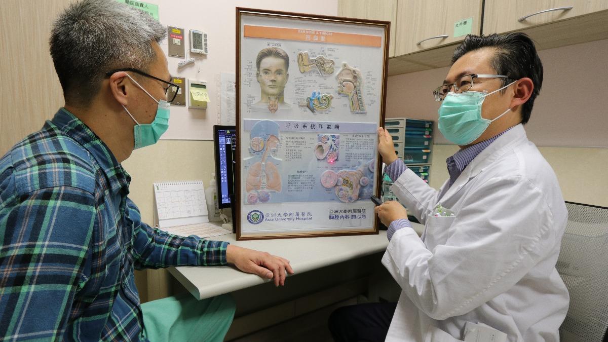 黃建文認為與其要事後治療,不如戴上口罩預防。(圖/亞大附醫提供)