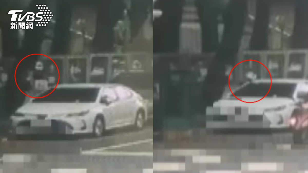 噴漆的許姓女子原本與張姓男子交往，兩人分手後，許姓女子氣不過，因而對前男友現任女友的車子下手惡搞。（圖／TVBS）