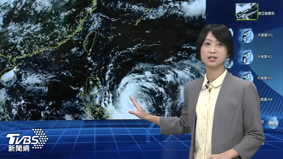 颱風麥德姆生成不直接影響台灣。(圖/TVBS)