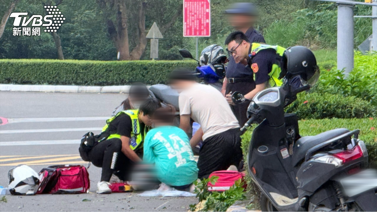 屏科大車禍奪命!大一新生過彎撞分隔島「整人飛出」慘死(圖/翻攝Threads_shi_liangqun)
