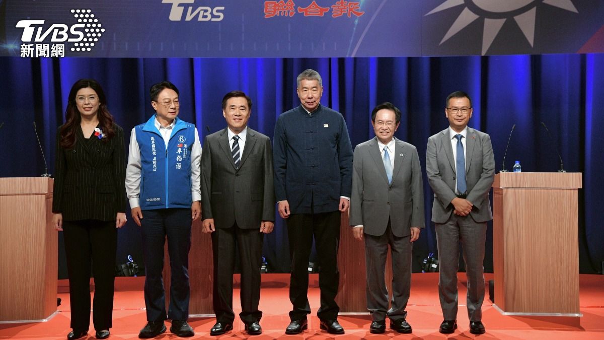 國民黨主席選舉辯論會。（圖／胡瑞麒攝影）
