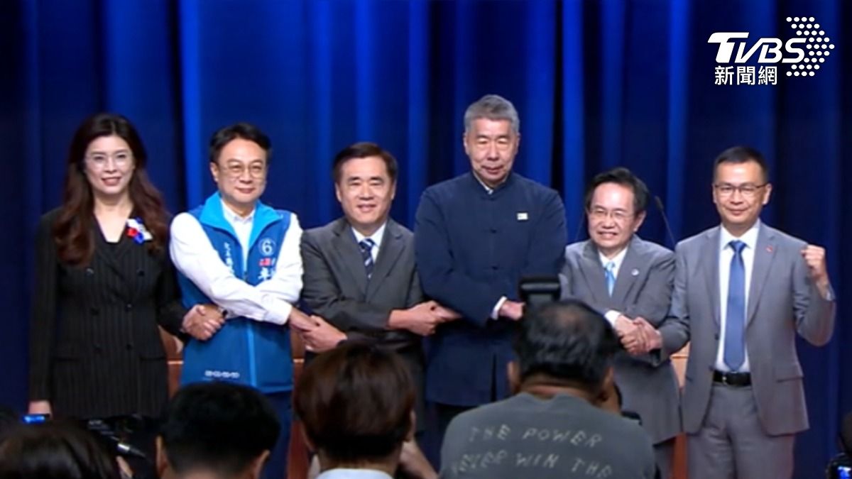 TVBS舉辦國民黨主席選舉辯論會。(圖/TVBS)