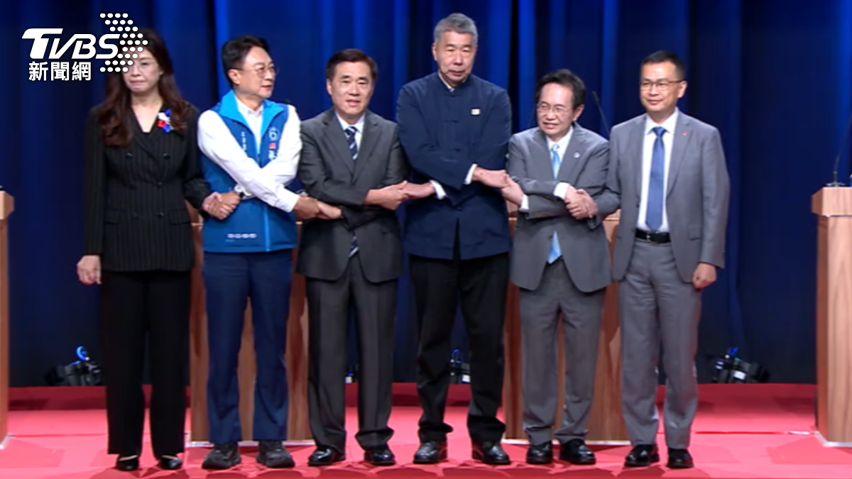 國民黨主席辯論會。 （圖／TVBS）