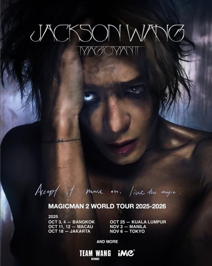 王嘉爾《MAGICMAN 2 世界巡迴演唱會2025–2026》。(圖/翻攝自王嘉爾IG)