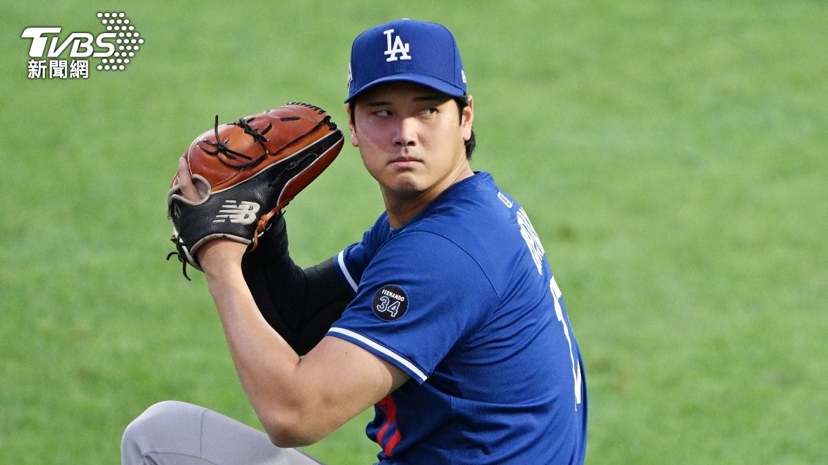 道奇隊球星大谷翔平將擔任首戰先發。(圖/達志影像美聯社)