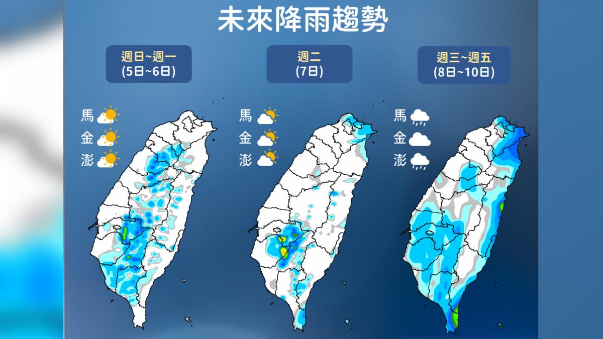 天氣/中秋連假天氣晴 麥德姆外圍環流台東、恆春有雨