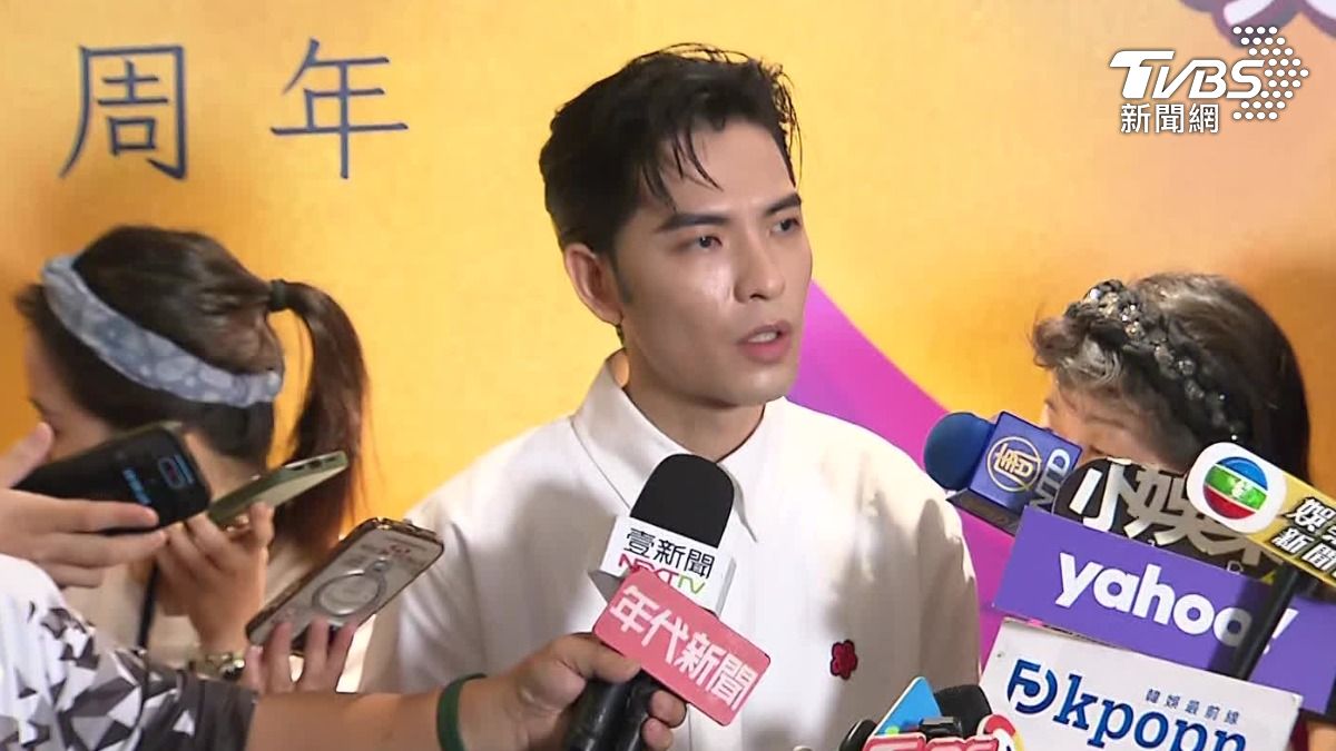 蕭敬騰說一直都在關心花蓮的災情。（圖／TVBS）