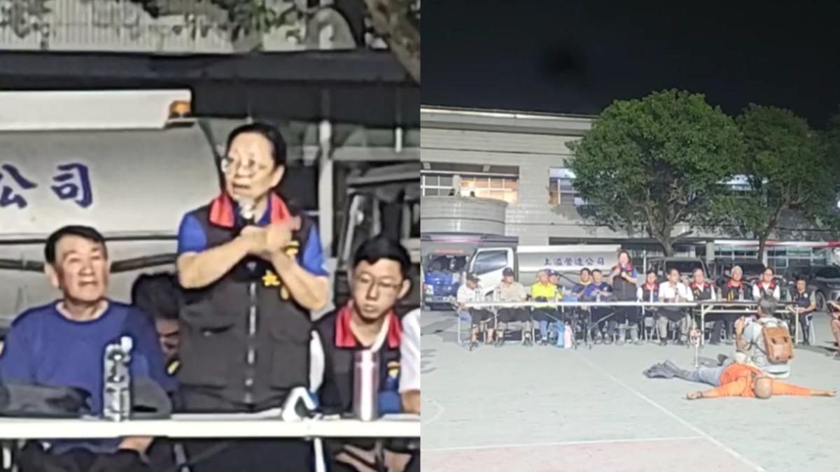 徐榛蔚出席說明會，頻被打斷還有人躺地表達不滿。（圖／翻攝自 Fata'an年祭臉書） 