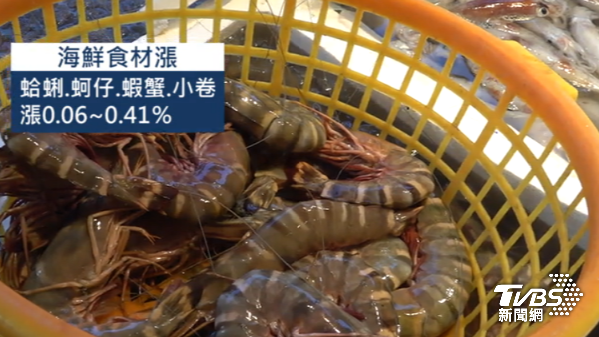 中秋時節海鮮價格微幅漲。(圖/TVBS)
