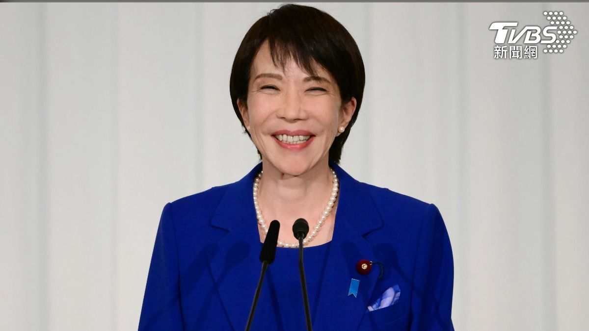 日本前經濟安保大臣高市早苗,當選自民黨首位女總裁。(圖/達志影像美聯社)