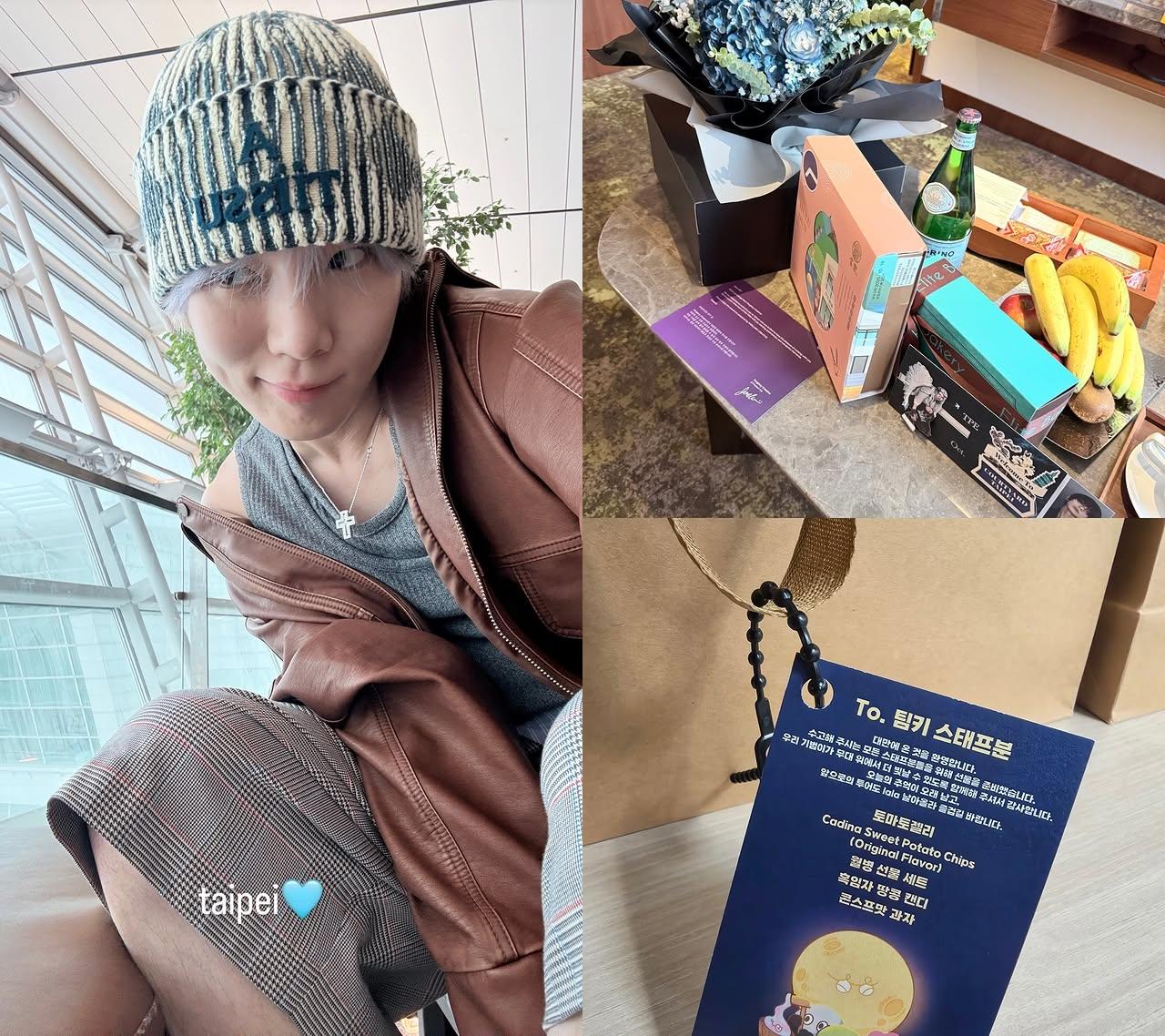 KEY曬出台灣粉絲送上的應援。(圖/翻攝自bumkeyk IG)