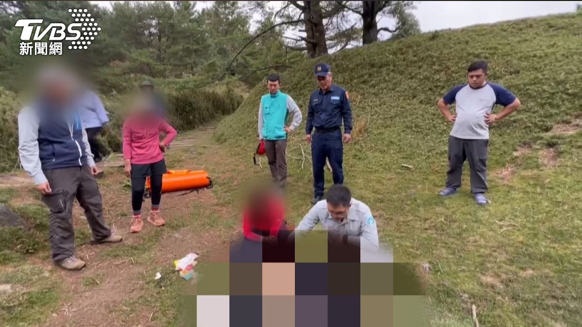 麟趾山驚傳山難!51歲男獨攀「突胸悶」緊急救援4小時不治。(圖/TVBS)