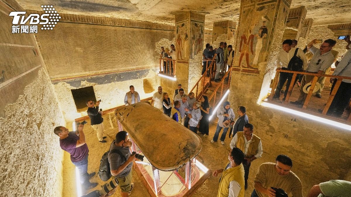 古埃及法老安門荷特普三世（Amenhotep III）的陵墓對外開放。（圖／達志影像美聯社）
