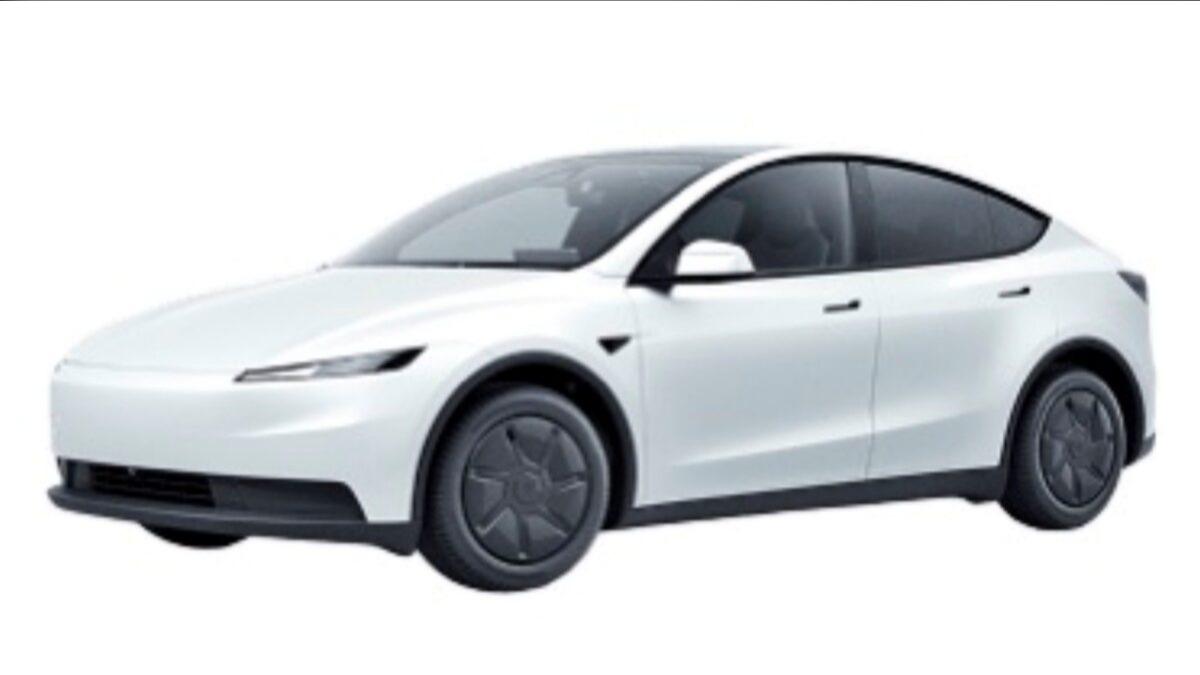 平價版Model Y的車頭設計明顯不同。（圖／翻攝自X @TeslaNewswireｗ）
