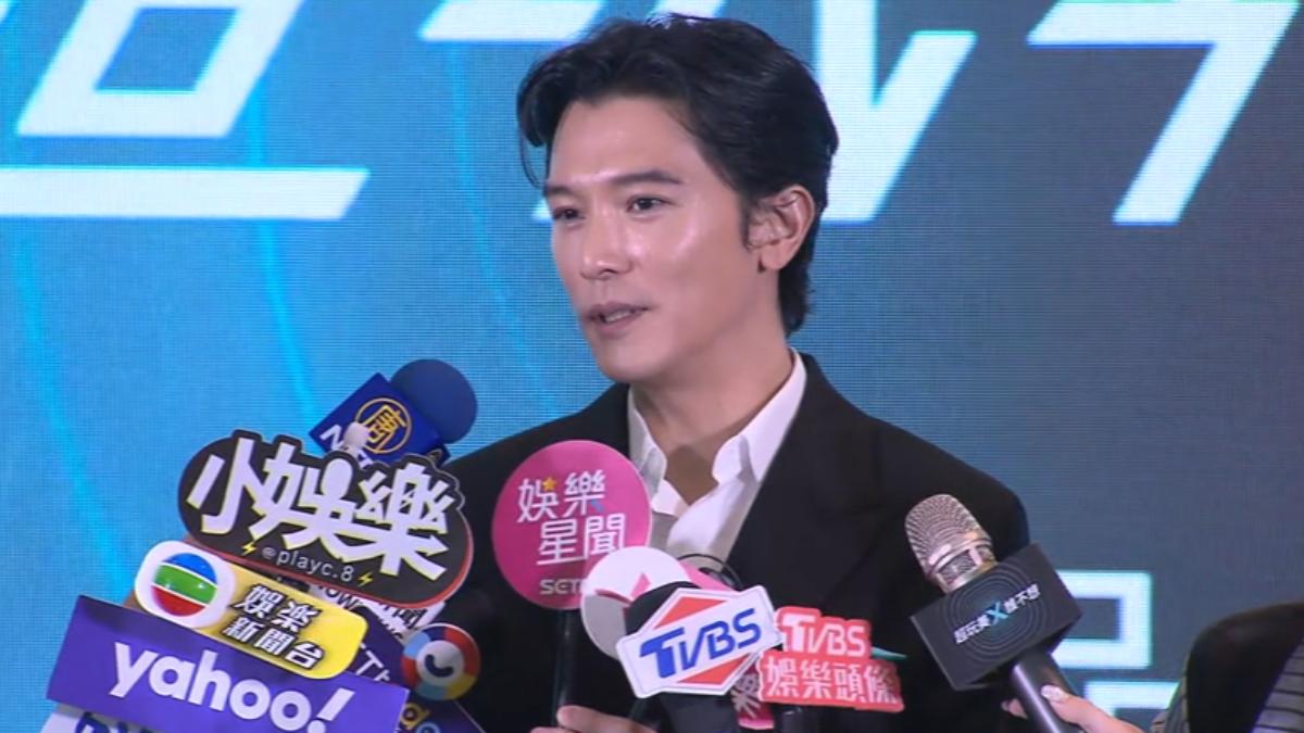 邱澤當爸後首露面，曝常用娃娃音逗小孩。（圖／TVBS）