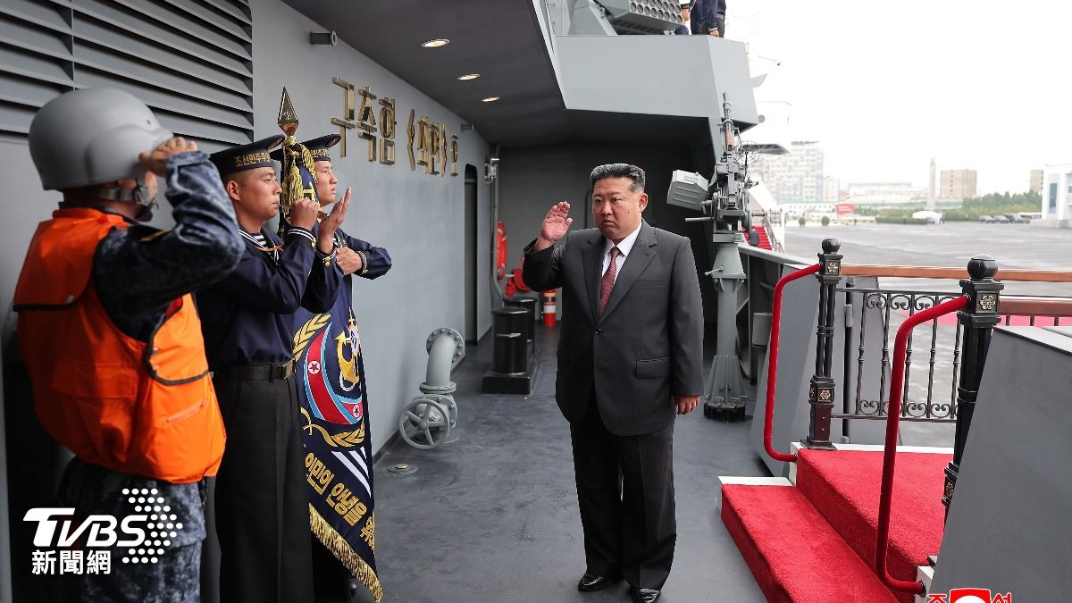 視察5000噸級驅逐艦!金正恩誓言:懲罰敵人挑釁行為