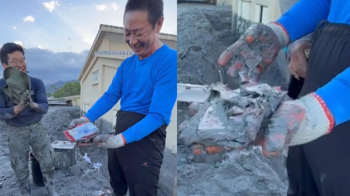 光復受災戶緊盯怪手!泥濘挖出「寶貝女兒的愛」笑了 全場歡呼