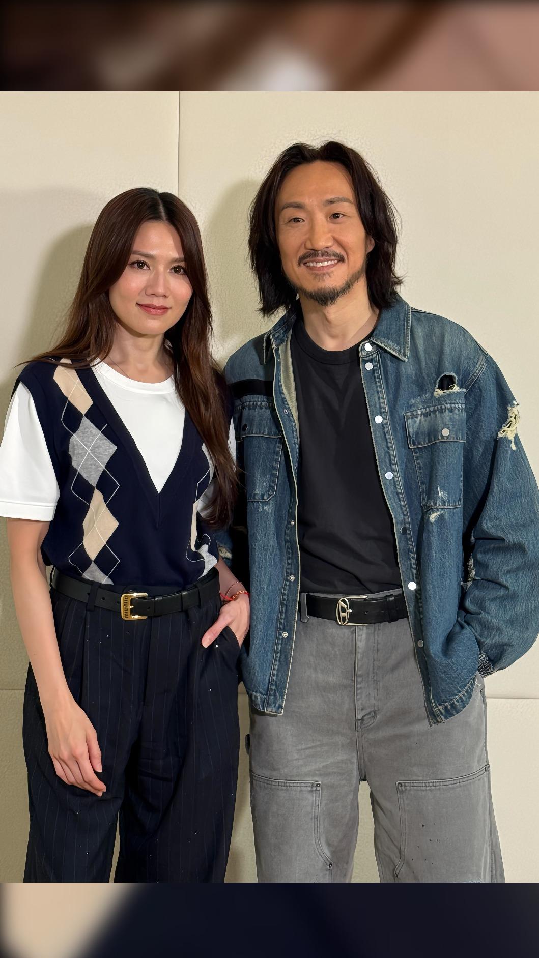 鄭中基、周秀娜為新片《阿龍》受訪。(圖/華映娛樂提供)
