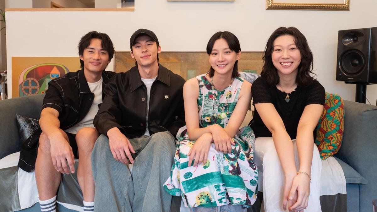 陳澤耀（左起）、許光漢、袁澧林、韓佩瑤因合作《他年她日》培養出好交情。（圖／甲上娛樂提供）
