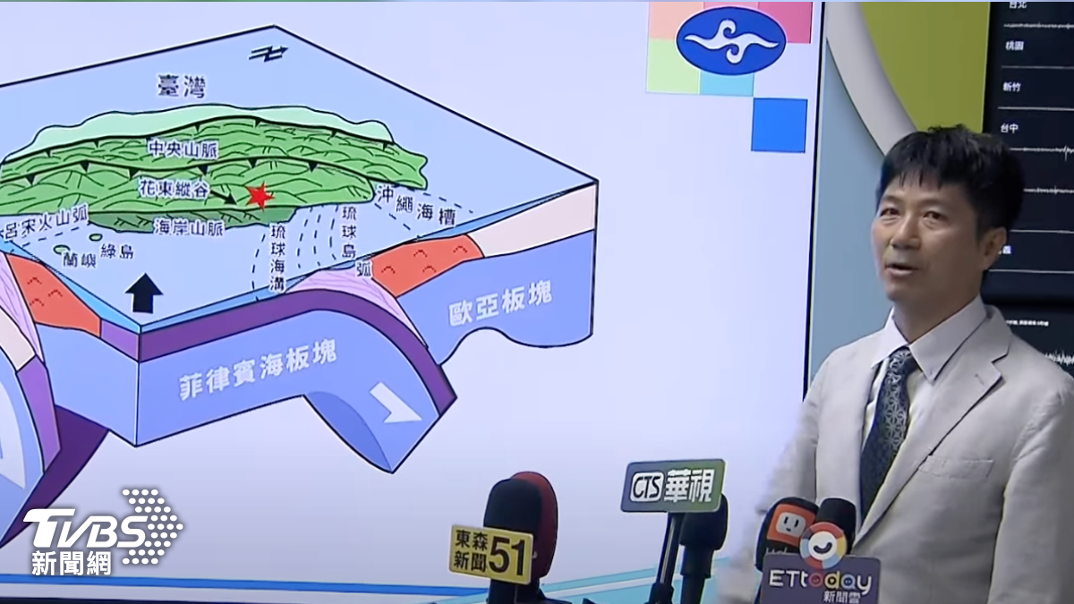 花蓮兩地震是單獨事件 氣象署:未來餘震估規模4.0至4.5