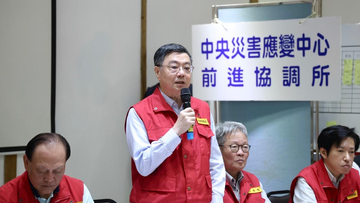 卓榮泰3度前往花蓮勘災。（圖／翻攝自卓榮泰臉書）