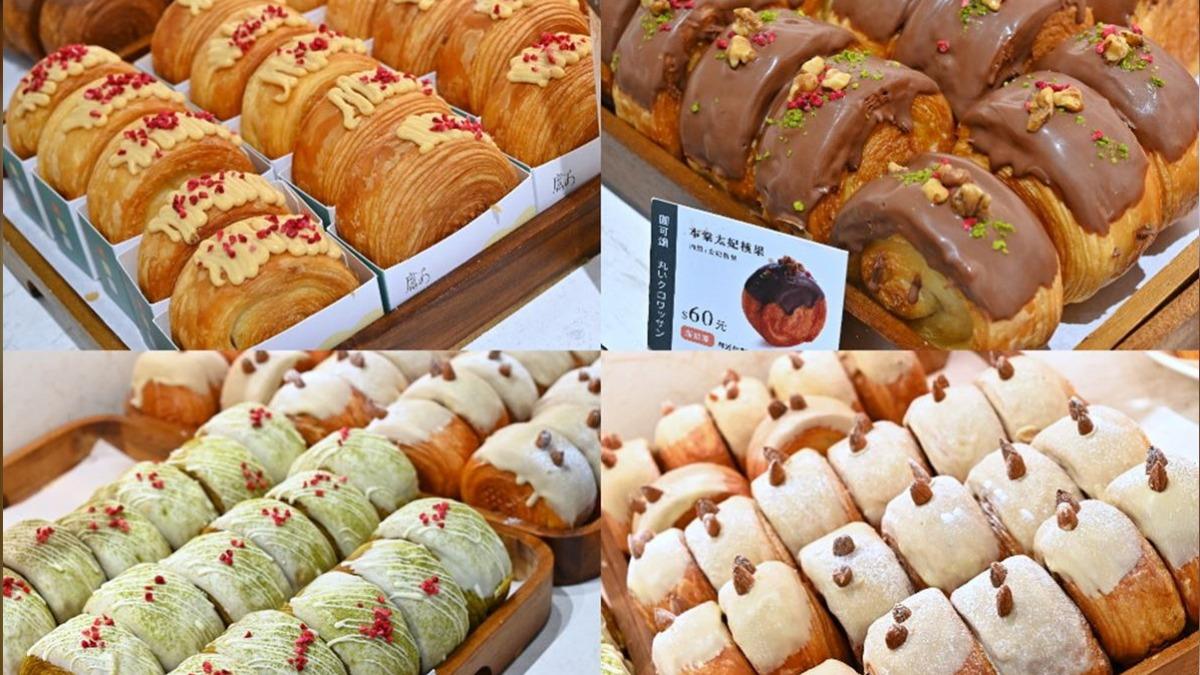 圓可頌有超過30種口味,建議中午時間來買,品項最多、最齊全。(圖/糖糖‘s享食生活提供)