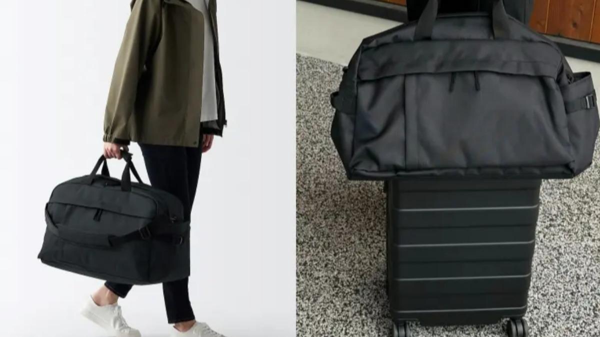 無印良品行李袋推薦:防水波士頓包38L。(圖/無印良品)