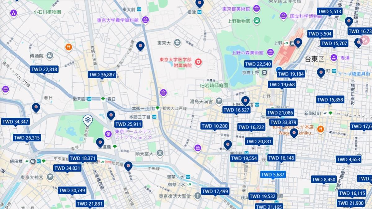 不只機票變貴，東京巨蛋進的飯店也變貴，５個晚上貴的已經突破３萬元。（圖／翻攝網路）