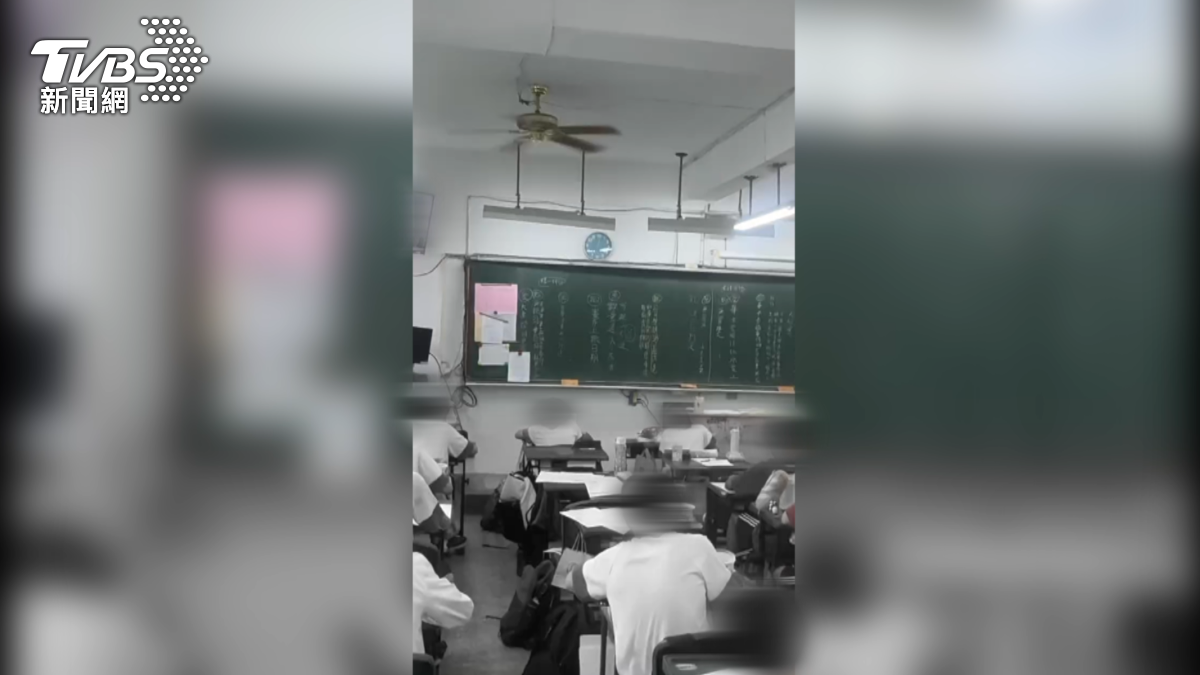 段考進度落後「安排午休考試」,學生怒:老師常遲到。(圖/TVBS)