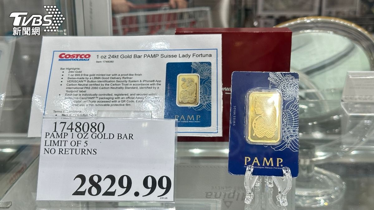 好市多金條上架就被掃光! 分析師估「每月銷售額破60億」