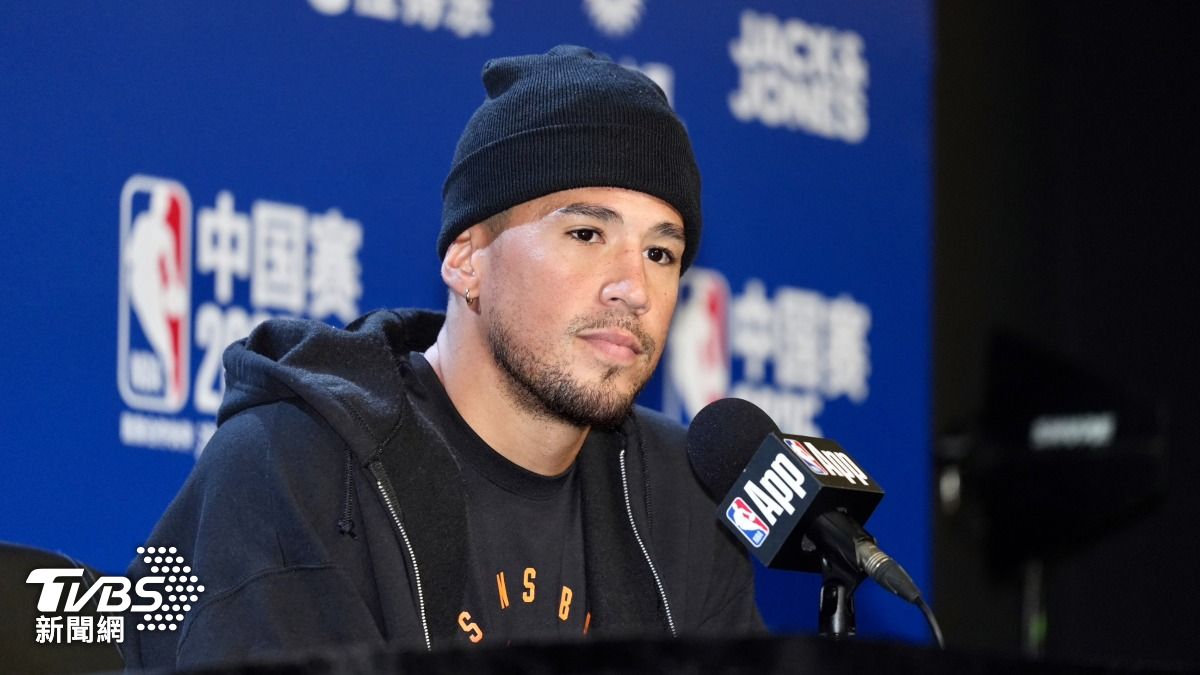 NBA太陽隊球星布克。(圖/區國強攝)