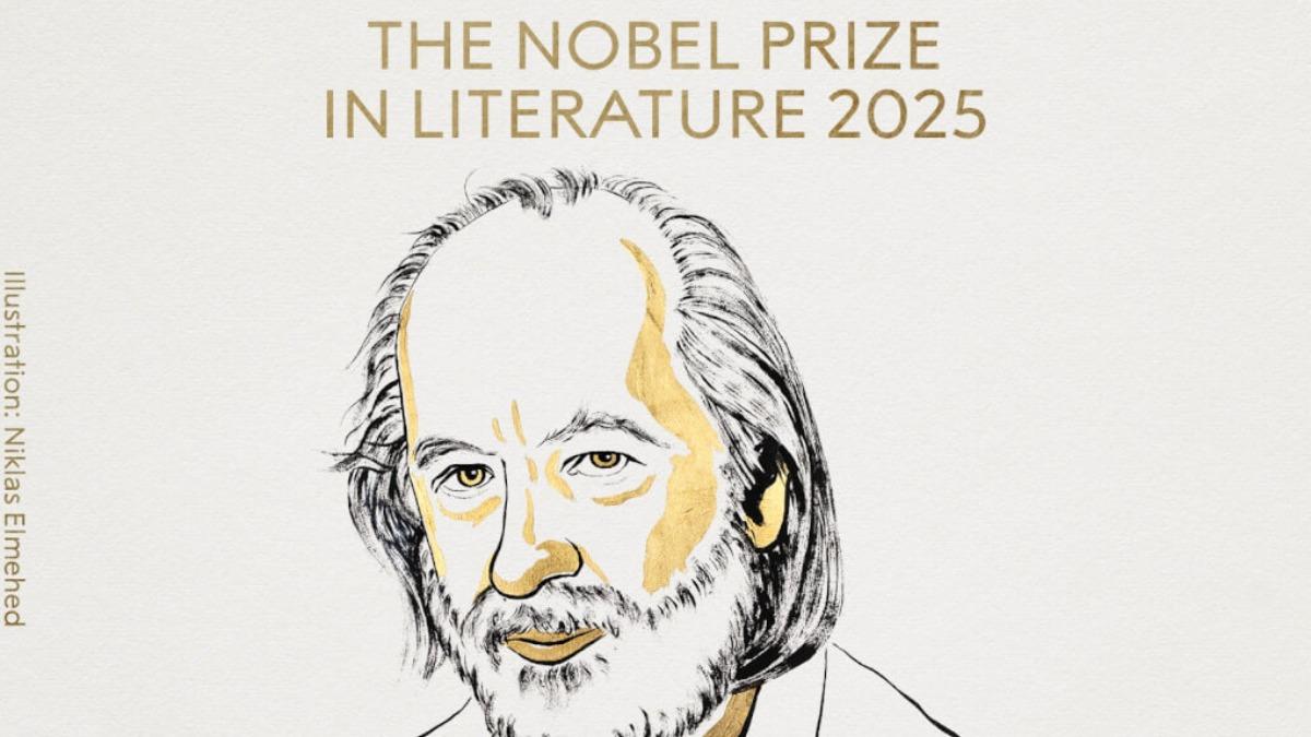 匈牙利作家卡撒茲納霍凱獲得2025年諾貝爾文學獎得主。（圖／翻攝NobelPrizeＸ）
