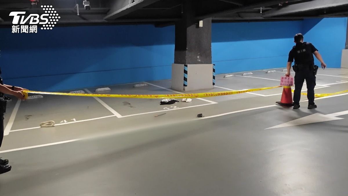 CITYLINK 南港店停車場發生砍人案件。（圖／TVBS）