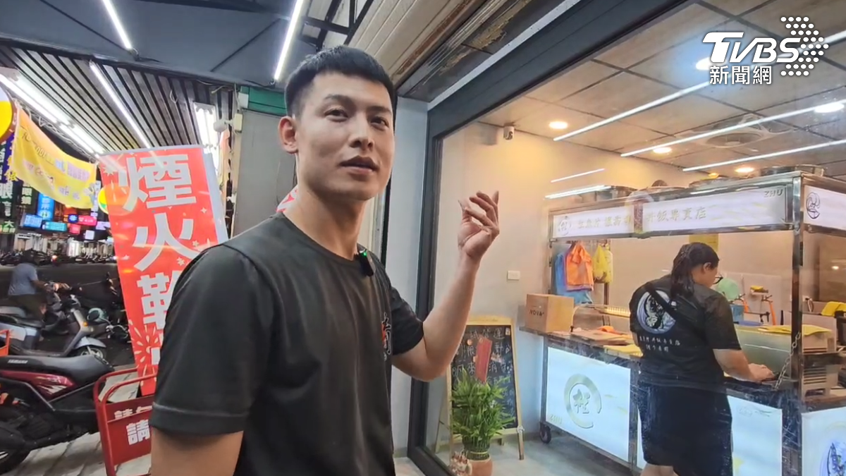 日式料理店業者 信佑：如果再慢個一秒的話可能就會砸到 ，可能剛好從頭部這邊砸進去（圖／TVBS）