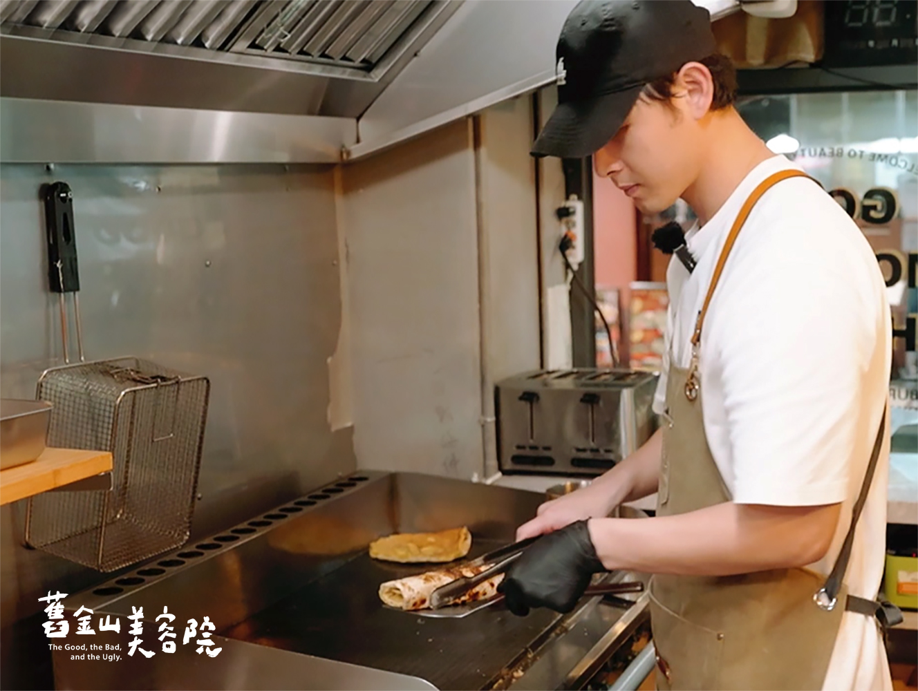 連晨翔開拍前特別到早餐店展開「早餐修煉之旅」。(圖/TVBS)