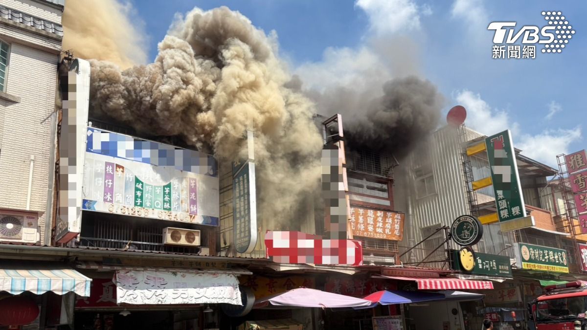 快訊／高雄甲仙老街大火「濃煙狂竄」　便當店闆娘燙傷急送醫
