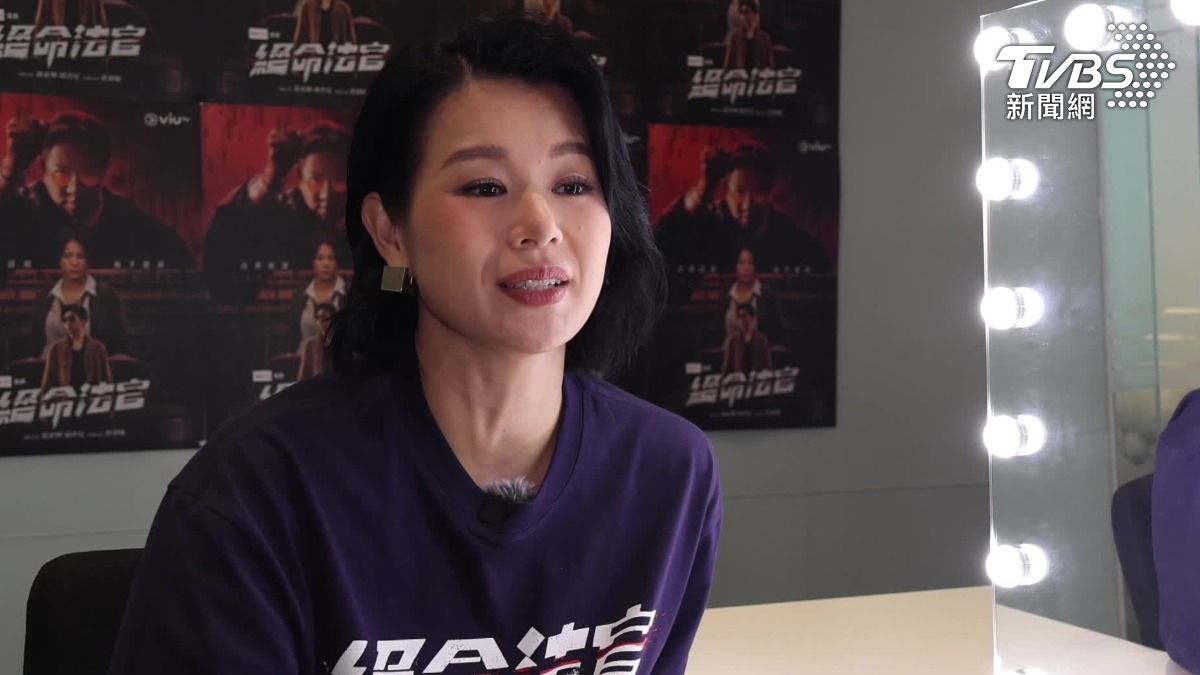 胡杏兒在和張家輝對戲時感受到他的執著。（圖／TVBS）