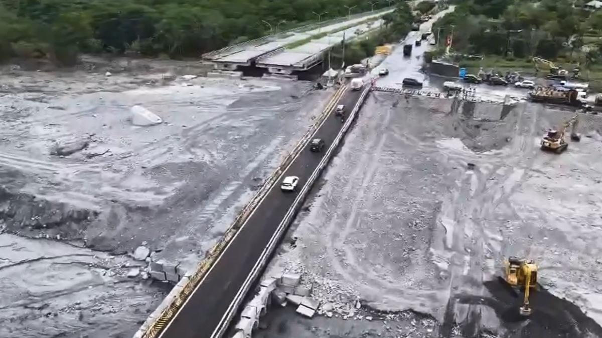 馬太鞍溪便道10日下午3時通車。(圖／公路局東區養護分局)