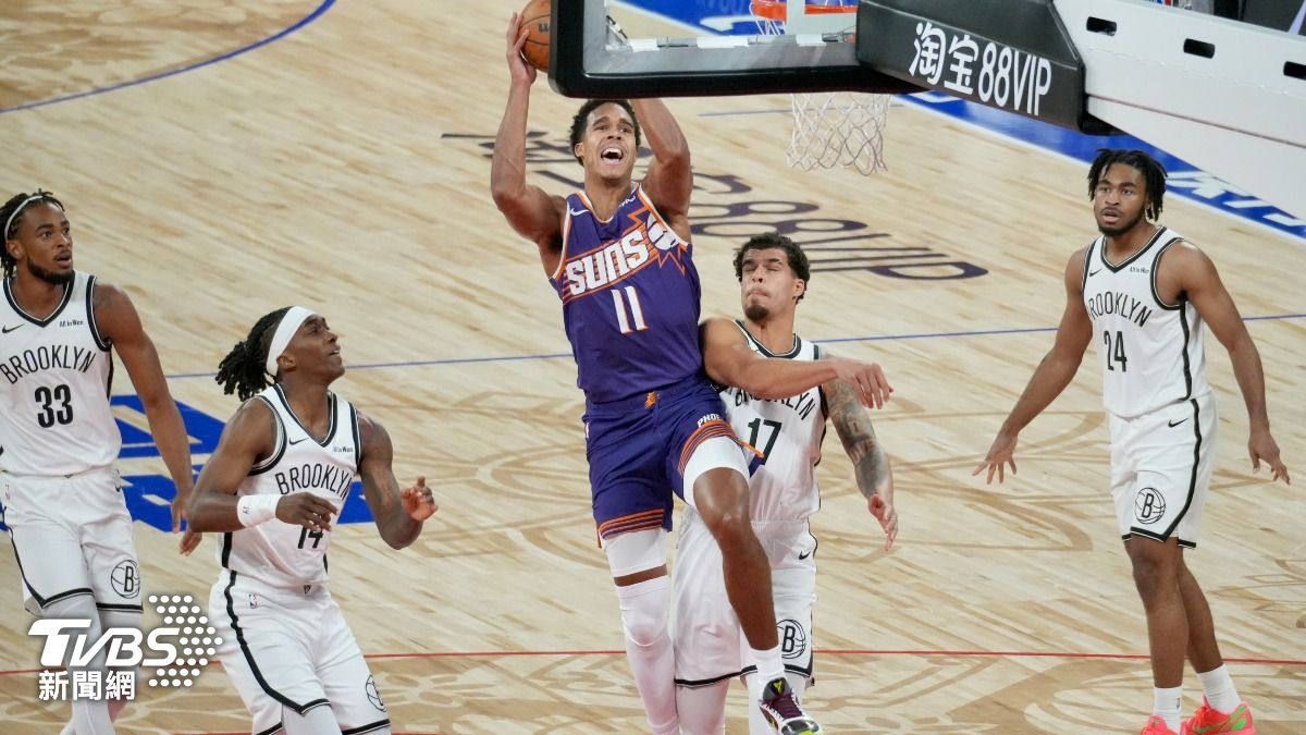 NBA太陽隊VS籃網。(圖/區國強攝)