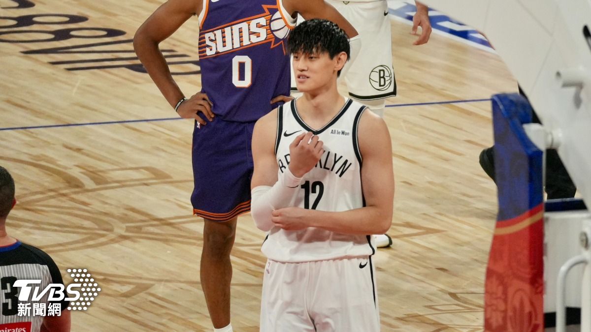 籃網隊中國球星曾凡博。(圖/區國強攝)