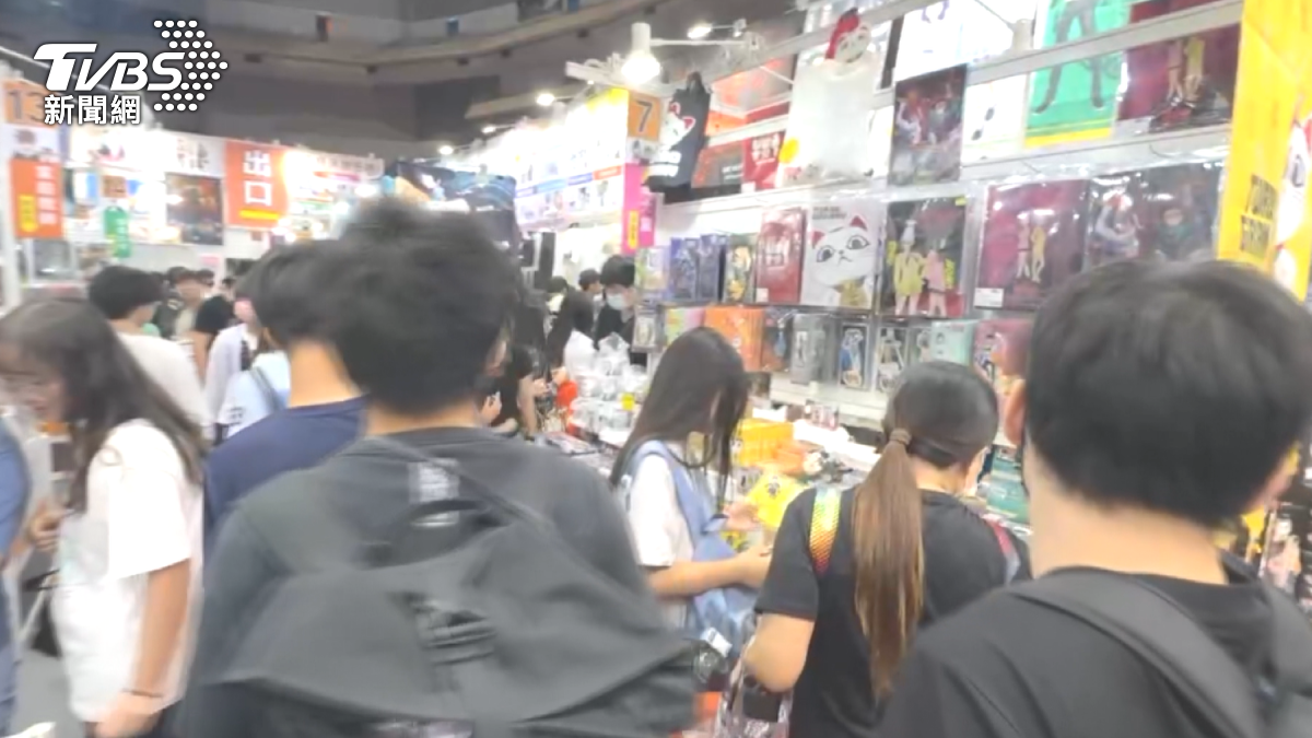這次有60家業者，近300個攤位，集結了眾多知名動漫的相關周邊商品（圖／TVBS）