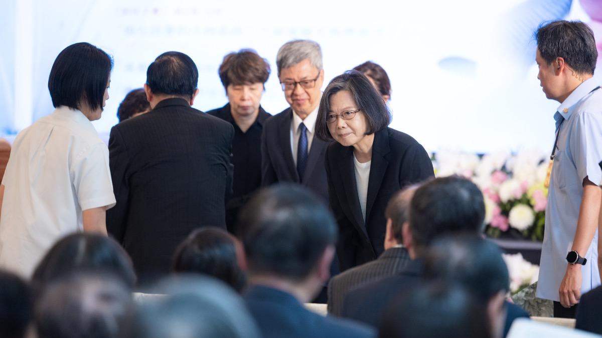 蔡英文、陳建仁也到場。（圖／總統府提供）