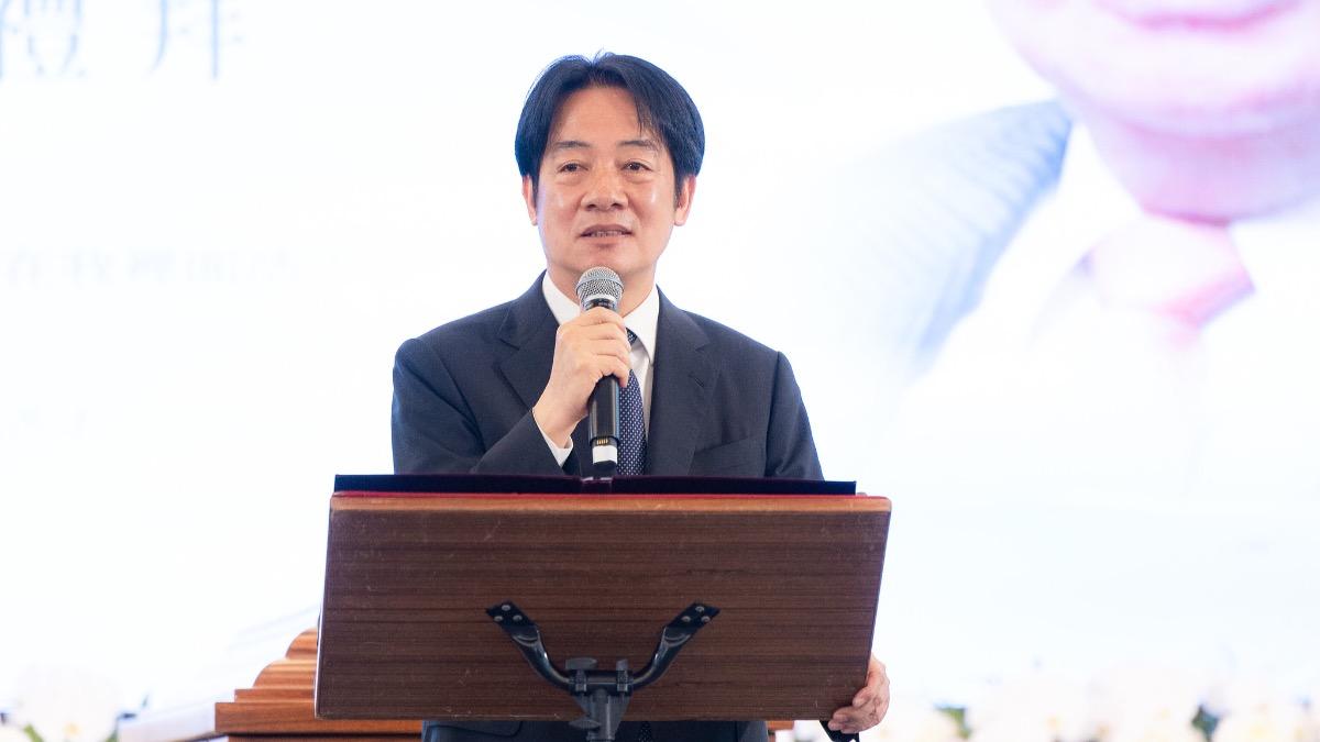 賴清德在頒發褒揚令後致詞。（圖／總統府提供）