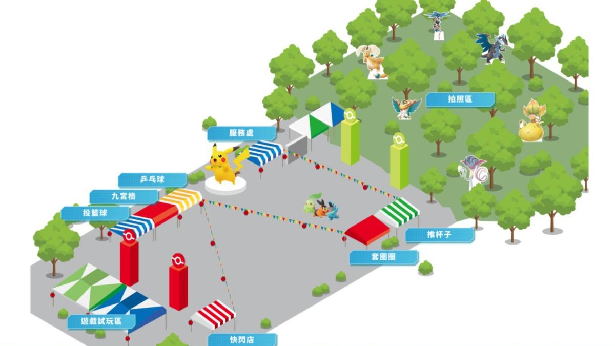 夜市祭現場還有五款經典夜市遊戲。(圖/翻攝自Pokémon)