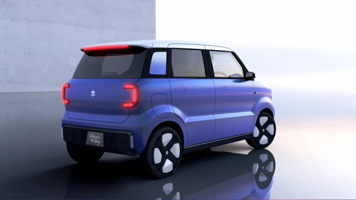 Vision e-Sky的車身長度為3,395mm,賦予這款微型車靈活身段。(圖/Suzuki提供)
