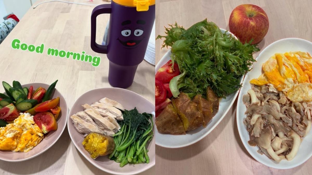 哈孝遠分享每餐的食物。(圖/翻攝哈孝遠IG)
