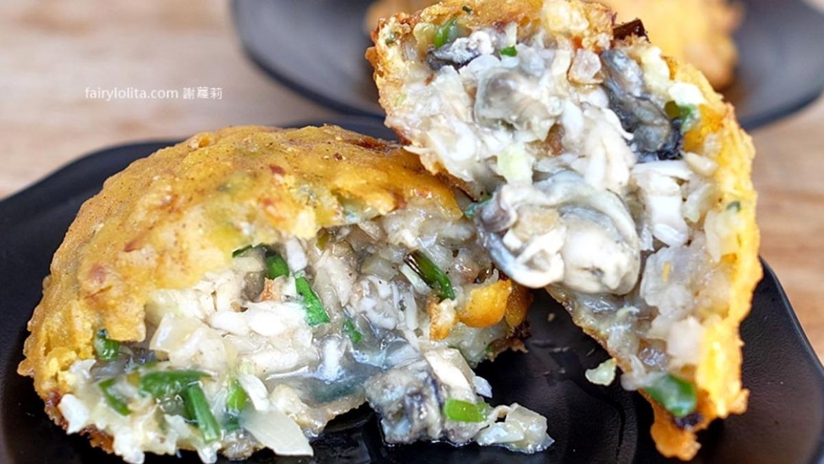 裡頭的大顆蚵仔和蔬菜鮮甜多汁，每一口都超滿足！（圖／蹦啾謝蘿莉提供）